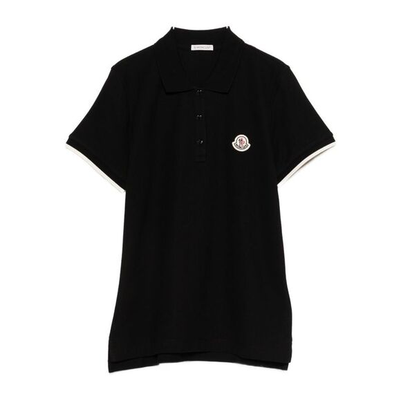 Moncler Women Logo Cotton Polo Shirt